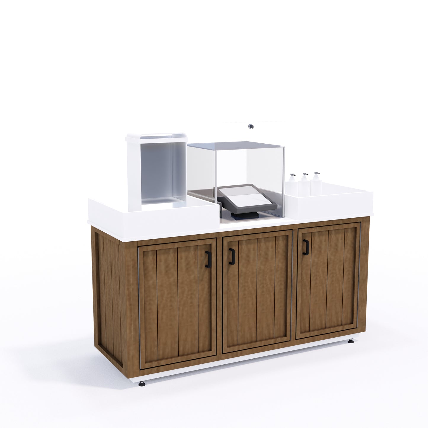 Full Service Stand 72" (T1 Wood Stain)