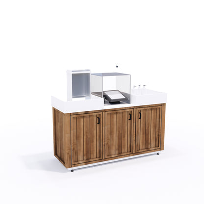 Full Service Stand 72" (T1 Wood Stain)